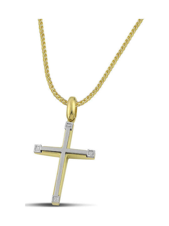 Themelidis Jewels Ανδρικός Χρυσός Σταυρός 14Κ χωρίς Αλυσίδα