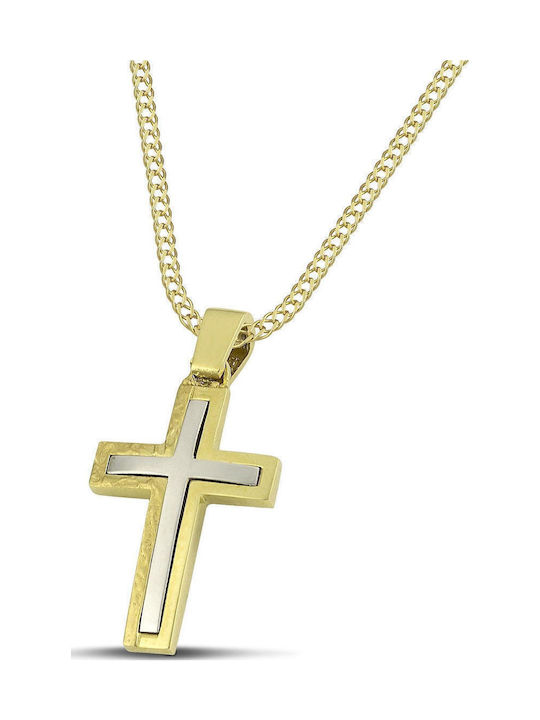 Themelidis Jewels Aur Cruce 14K Față și spate cu Răstignitul