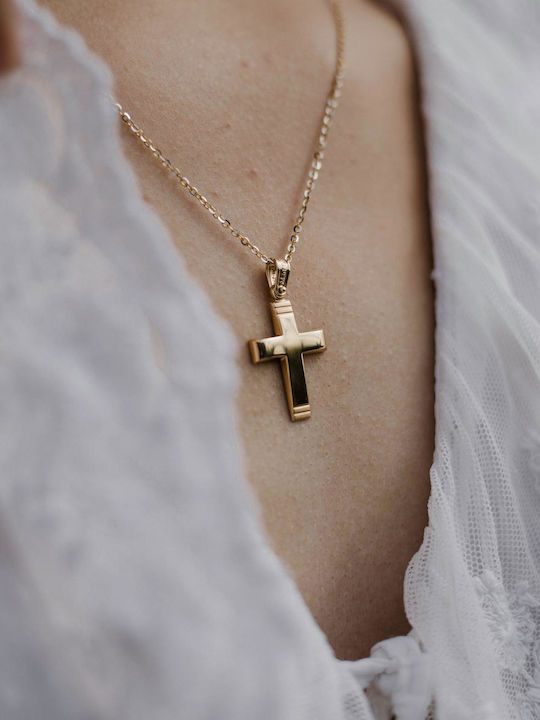 Themelidis Jewels Herren Gold Kreuz 14K