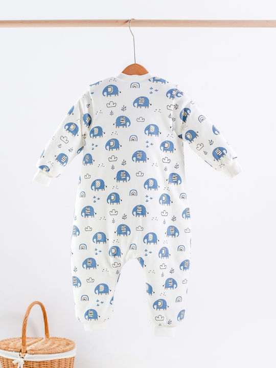 abo Winter Sleeping Bag with Feet Classic 2.5 Tog Elephants with Detachable Sleeves