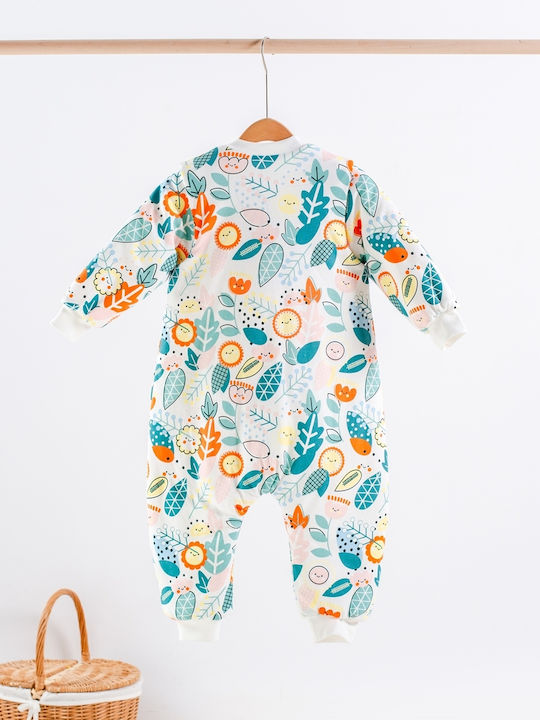 abo Winter Sleeping Bag with Feet Classic 2.5 Tog Flowers with Detachable Sleeves