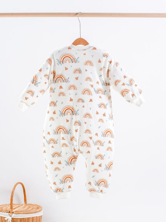 abo Winter Sleeping Bag with Feet Classic 2.5 Tog Rainbow & Leaves with Detachable Sleeves