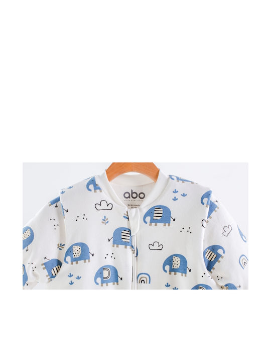 abo Winter Sleeping Bag with Feet Classic 2.5 Tog Elephants with Detachable Sleeves