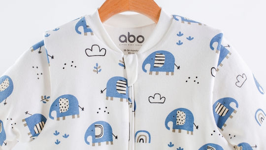 abo Χειμερινός Υπνόσακος με Πόδια Classic 2.5 tog Elephants με Αποσπώμενα Μανίκια