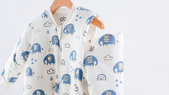 abo Χειμερινός Υπνόσακος με Πόδια Classic 2.5 tog Elephants με Αποσπώμενα Μανίκια