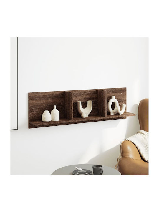 Shelf Wall Brown Oak 100x16.5x30cm