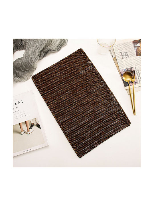 Mondex Seturi De Masă Din Lemn Maro 45x30cm 12 Bucăți