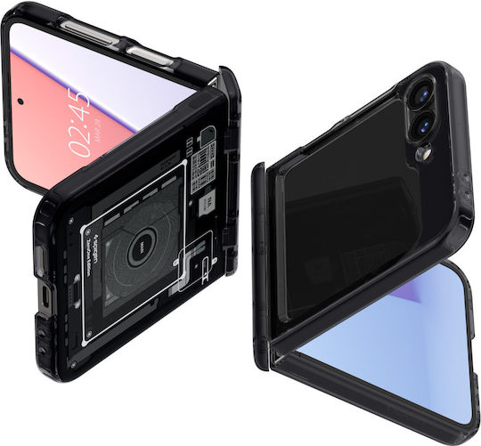 Spigen Ultra Hybrid Pro Rückseite Umschlag Kunststoff 2mm Schwarze (Galaxy Z Flip6)