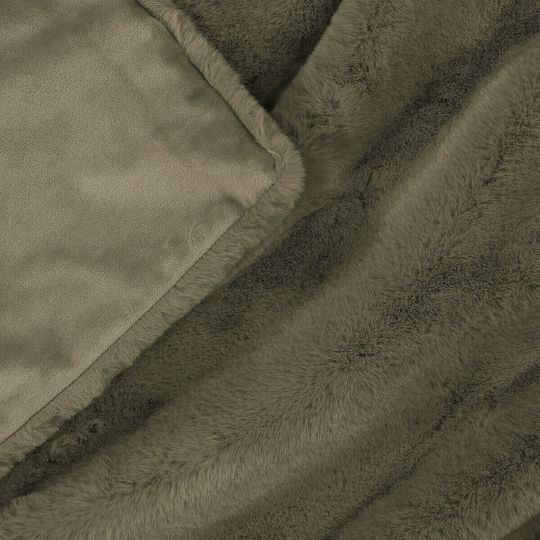 La Redoute Interieurs Cuverturi Pentru Canapea De Fotoliu Blănos 130x170cm Verde