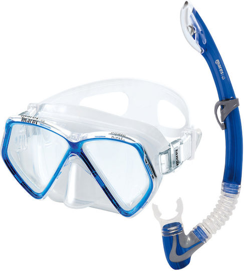 Mares Pirate Silicone Diving Mask With Snorkel Kids Transparent