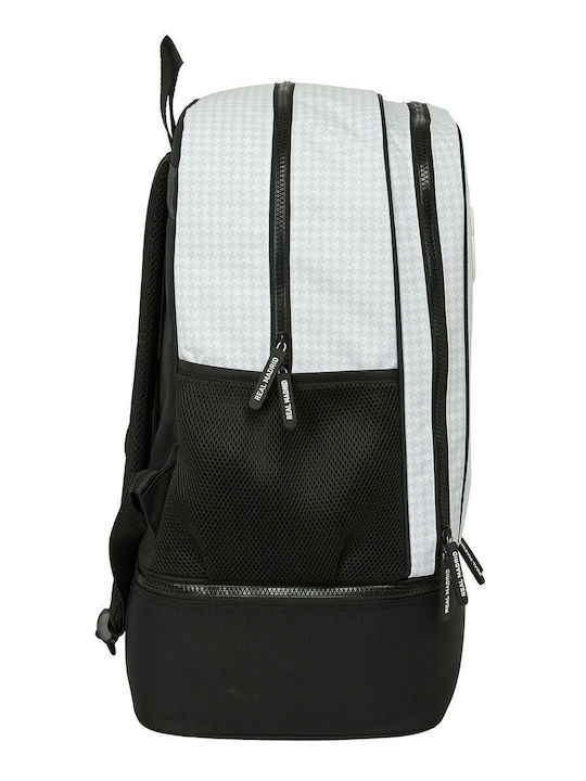 Real Madrid C.F. 24/25 White Grey Sports Backpack 35 X 50 X 24 Cm