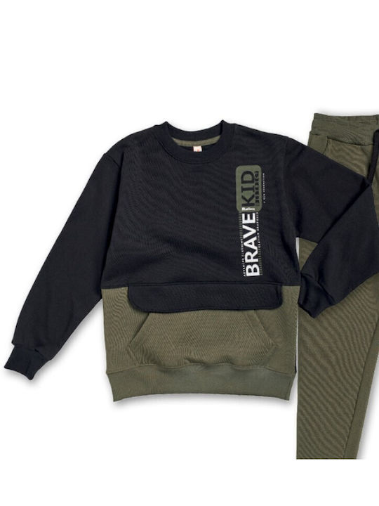 Reflex Kinder Sweatpants Set - Jogginganzug Khaki-black