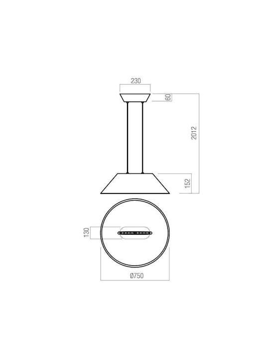 Redo Group Akira Su Hängelampe LED mit Warmes Weiß Licht Gray