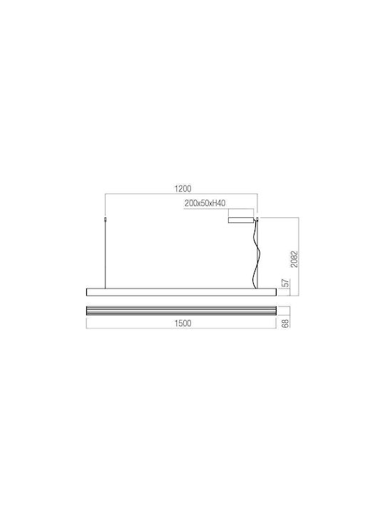 Redo Group Cityline Su Pendant Light LED Brown