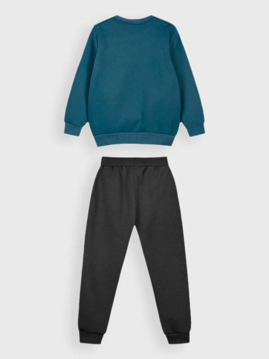 Energiers Kinder Sweatpants Set - Jogginganzug Petrol Blau