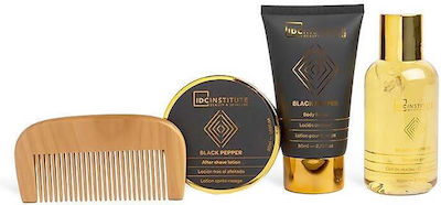 IDC Institute Skin Care Set for Cleaning Body Cleaning with Bubble Bath , After Shave , Body Cream & Comb