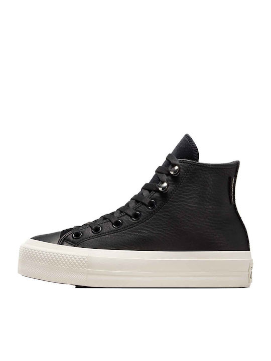 Chuck Taylor All Star Lift Flatforms Tip Botine Pentru Femei Negre