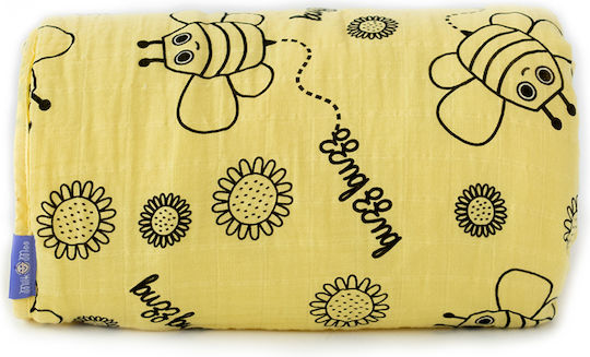Milk&Moo Одеяло за пелени Yellow Жълт 90x110см.