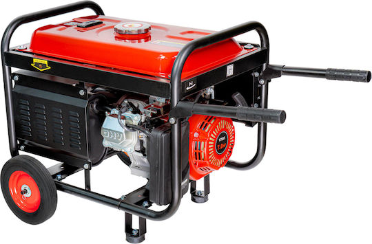 Raider RD-GG14 Generator Gasoline Four-stroke with Handle, Wheels, and Maximum Power 3kVA