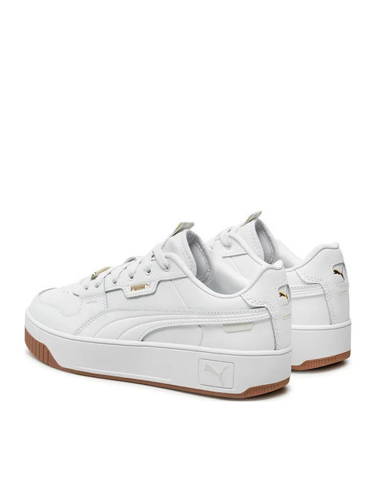 Carina Street Lux Damen Flatforms Sneakers Weiß