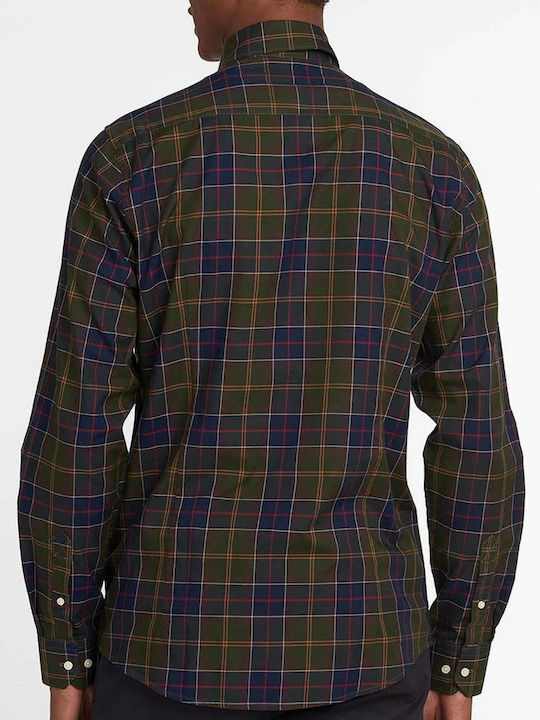 Barbour Men's Shirt Long Sleeve Cotton Checked Multi