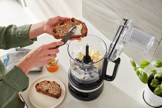 Kitchenaid Multifunktions-Food-Prozessor 240W mit Behälter 2.1Es und Blender-Kanne Schwarz
