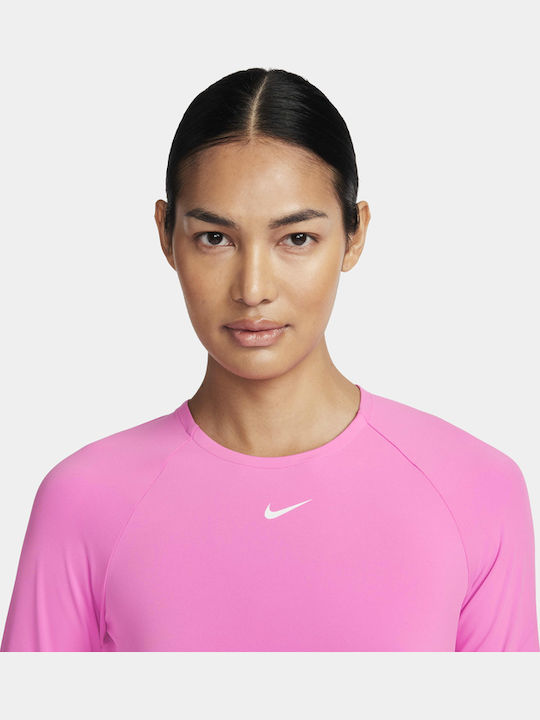 Pro Women's Sports Long Sleeve Top Dri-Fit Pink
