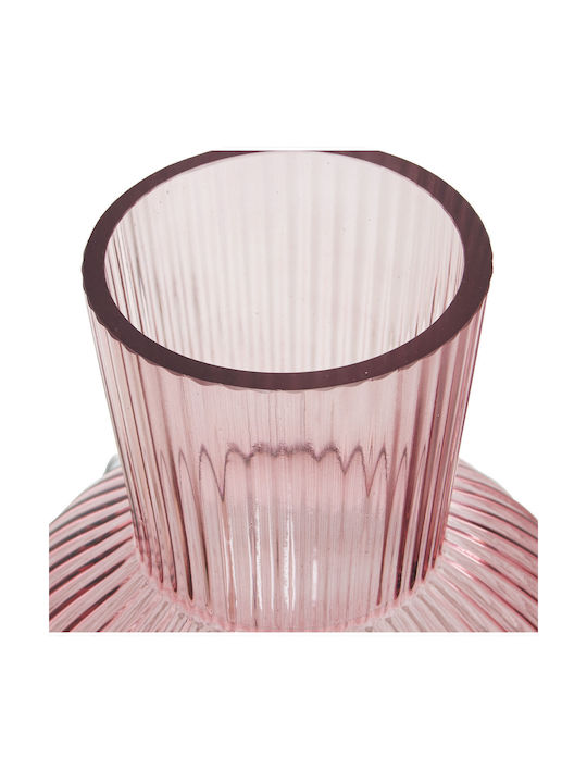 Alexandra House Living Pink Crystal Vase 18 X 18 X 27 Cm