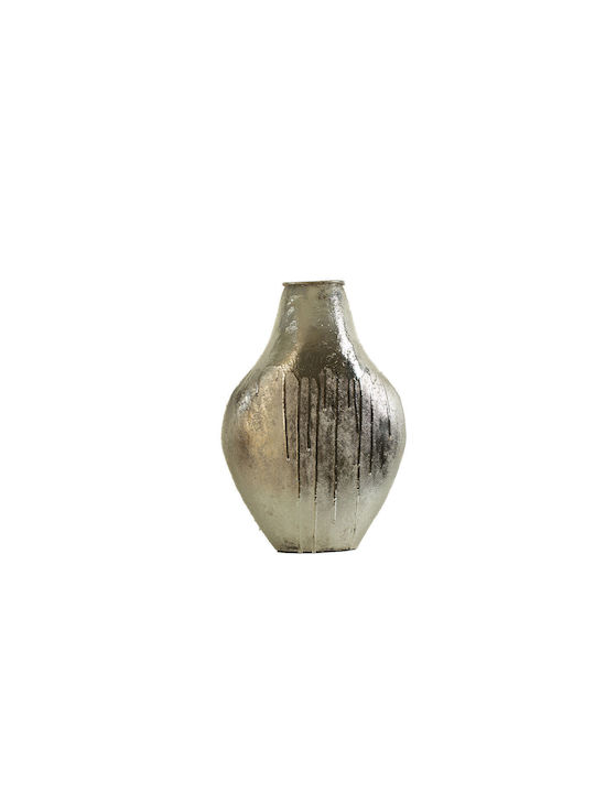 Βάζο Alexandra House Living Champagne Αλουμίνιο 34 X 48 X 13 Cm