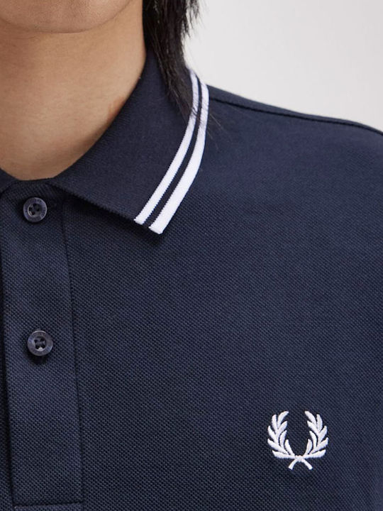 Polo Μπλούζα Μακρυμάνικη Navy/white