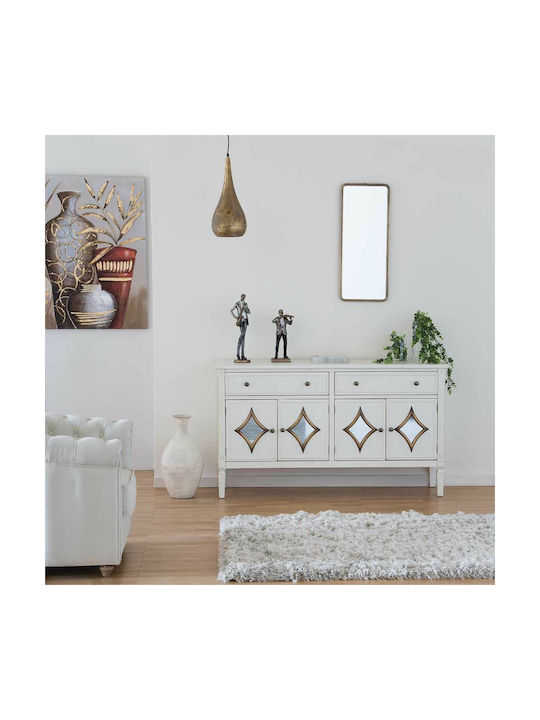 Alexandra House Living Wall Mirror with Gold Metallic Frame 72x72cm 1pcs