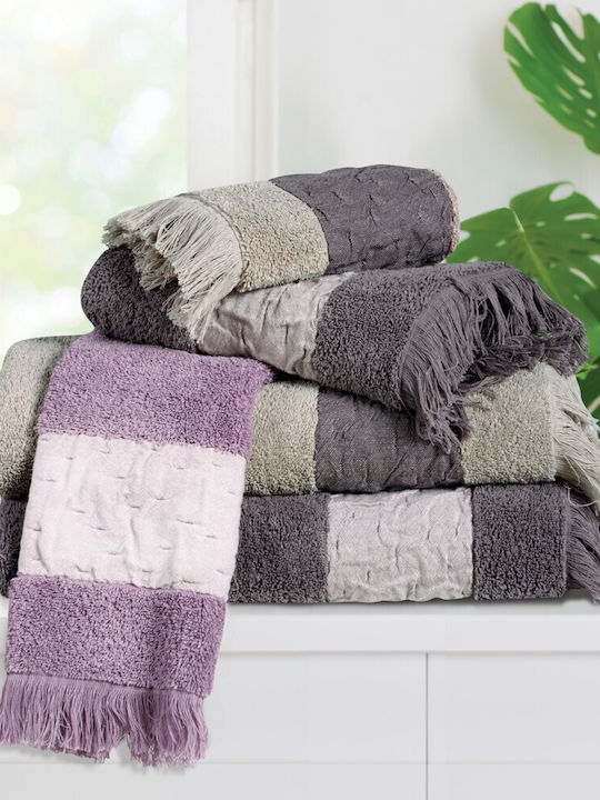 Das Home 3pc Bath Towel Set 0745 Taupe Weight 550gr/m²