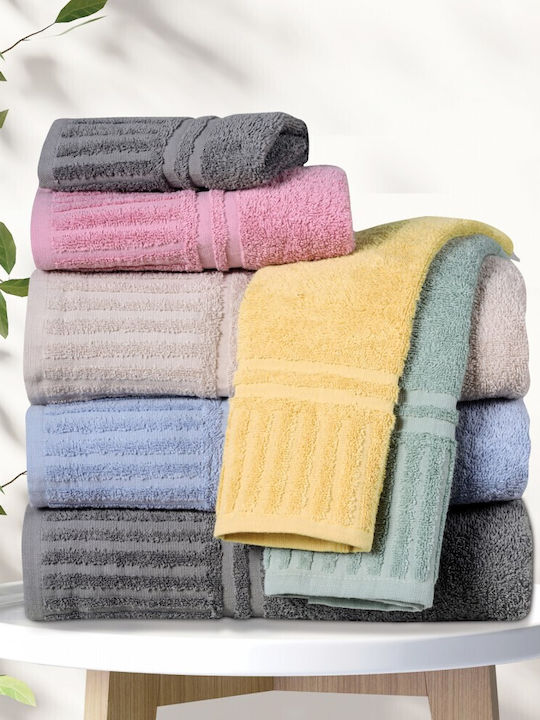 Das Home Set of Bath Towels 3 pcs 0752 Yellow 0752 Weight 480gr/m²