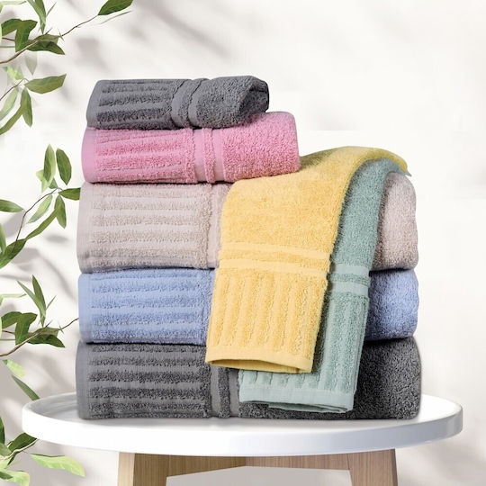 Das Home Set of Bath Towels 3 pcs 0752 Yellow 0752 Weight 480gr/m²