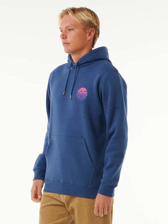 Rip Curl Men's Sweatshirt with Hood and Pockets Washed Navy