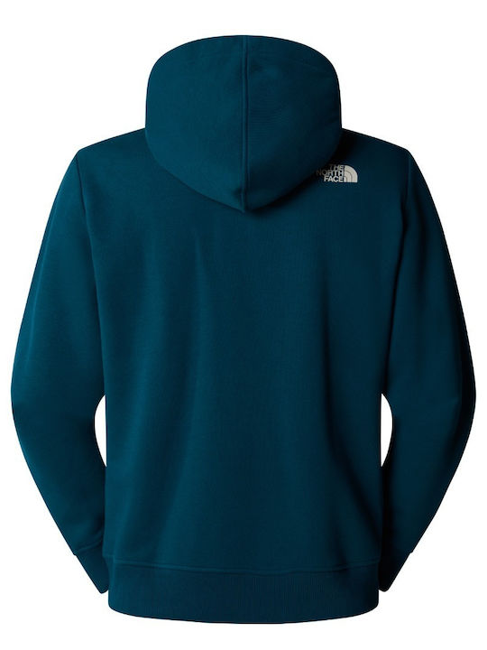 The North Face Graphic Men's Sweatshirt with Hood Petrol