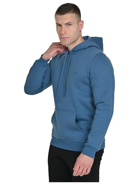 Herren Sweatshirt mit Kapuze Blau
