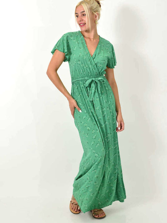 Potre Maxi Kleid Wickel Green