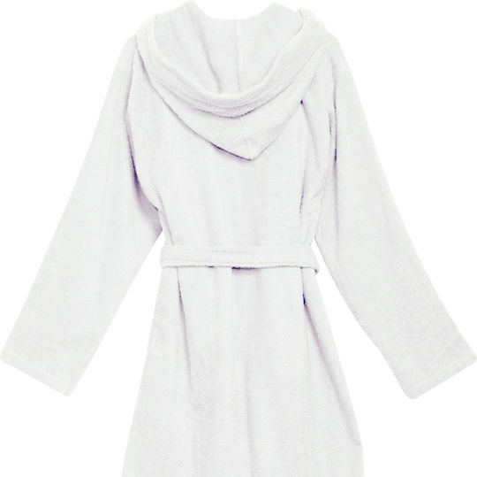 Das Home Kids Hooded Bathrobe Artic White Das Home Kids Hooded Bathrobe Artic White