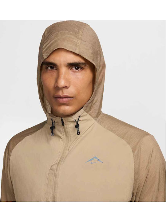 Trail Sportjacke Wasserdicht Beige