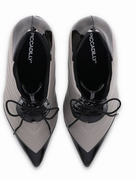 Women's Ankle Boots made of Patent Leather with High Heel Black