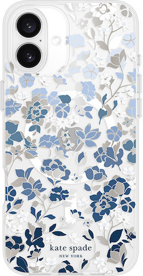Kate Spade New York Protective Gems Magsafe Iphone 16 Plus Case Flowerbed Blue