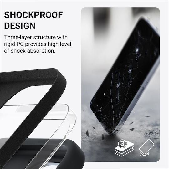 Crong Color Cover Magnetic iPhone 16 Magsafe Carcasă Neagră