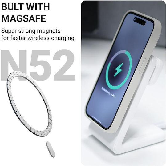 Crong Color Cover Magnetic Iphone 16 Pro Magsafe Case Stone Beige
