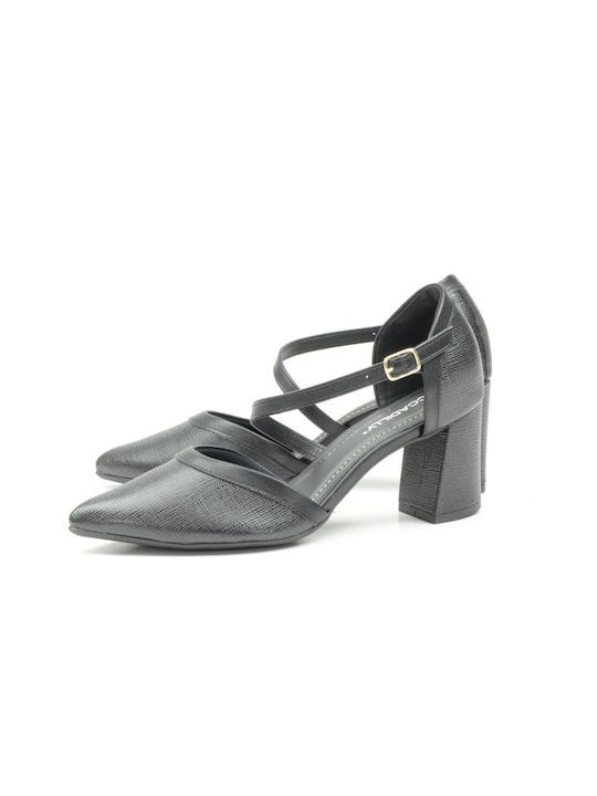 Piccadilly Anatomic Black Medium Heels