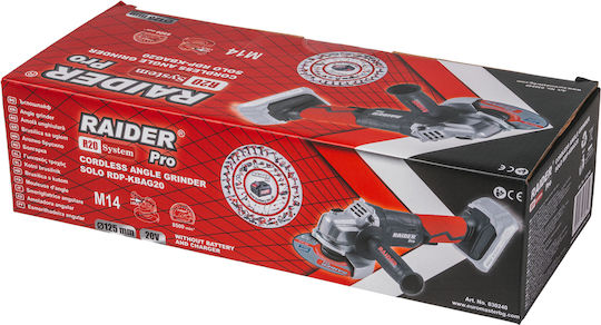 Raider R20 Polizor unghiular 125mm Baterie Fără perii 20V Solo