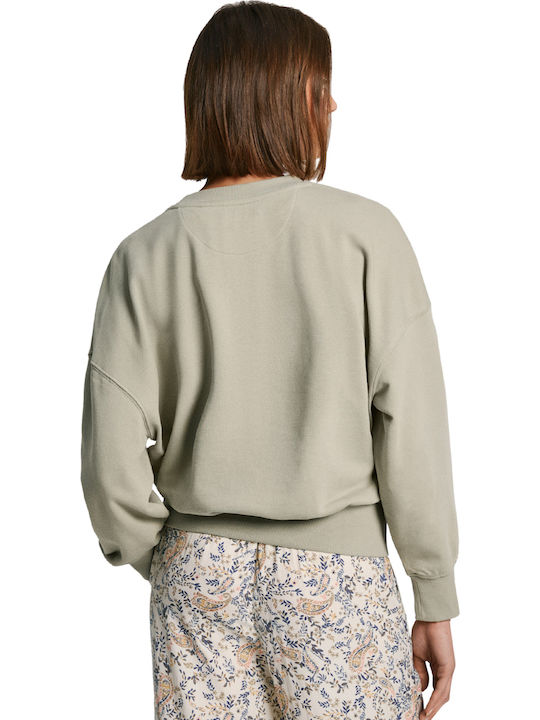 Evelyn Γυναικεία Ζακέτα Φούτερ Washed Green