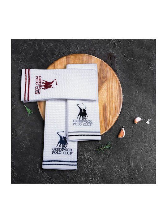 Greenwich Polo Club 2804 Towel from 100% Cotton in Gray Color 40x60cm 2pcs