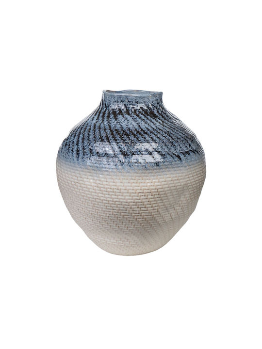 Romimex Decorative Vase Blue 37x36x39cm