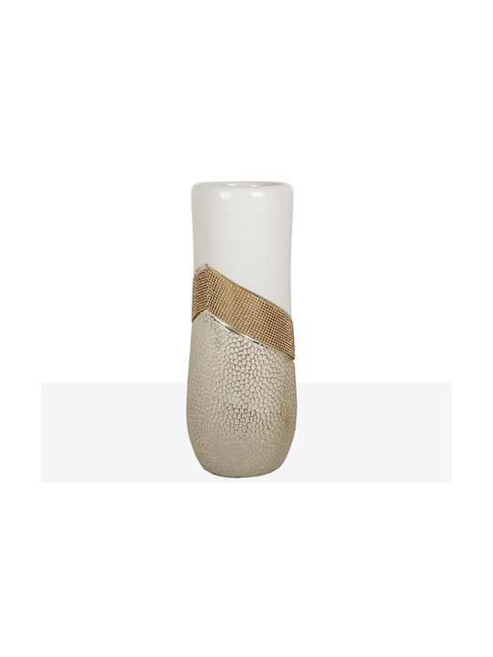 Romimex Decorative Vase White 15x15x38cm